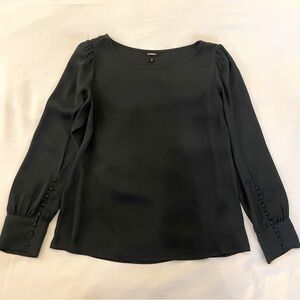 Express Forest Green Long Sleeved Blouse